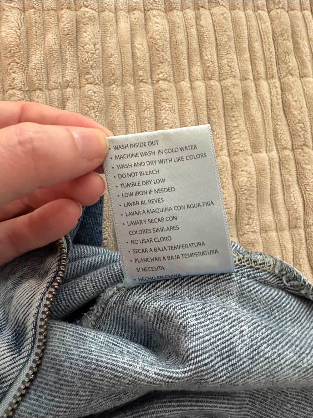 KanCan Light Blue Acid Wash Denim Jacket - Picture 4 of 4